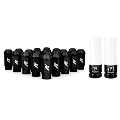 Mishimoto - Mishimoto MMLG-1220-23LBK Alu. Locking Lug Nuts 1/2 X 20 23Pc Set Black