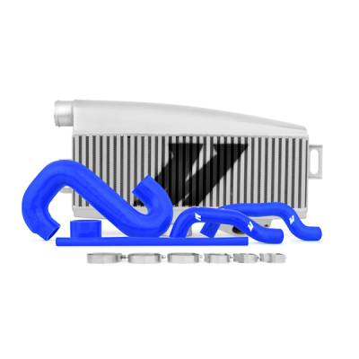 Mishimoto - Mishimoto Top-Mount Intercooler Kit Silver w/blue Pipe 2002-2007