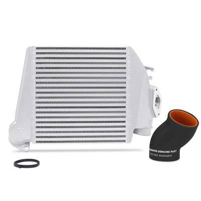 Mishimoto - Mishimoto Top-Mount Intercooler Silver Cooler Black Hoses