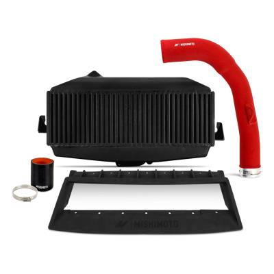 Mishimoto - Mishimoto MMTMIC-WRX-22KBKRD Top-Mount Intercooler Kit Blk Red for 22+ WRX