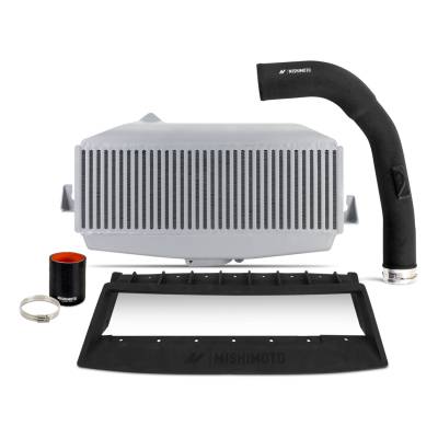Mishimoto - Mishimoto MMTMIC-WRX-22KSLBK Top-Mount Intercooler Black Pipe for 22+ Subaru WRX