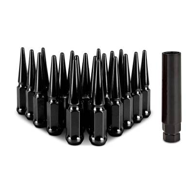 Mishimoto - Mishimoto MMLG-SP1215-20BK Mishimoto Spiked Lug Nuts M12x1.5 20-PC Set