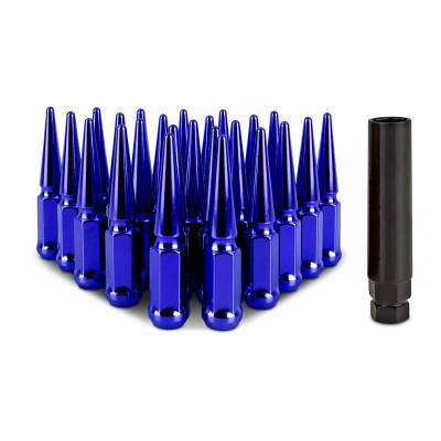 Mishimoto - Mishimoto MMLG-SP1415-24BL Mishimoto Spiked Lug Nuts M14x1.5 24-PC Set