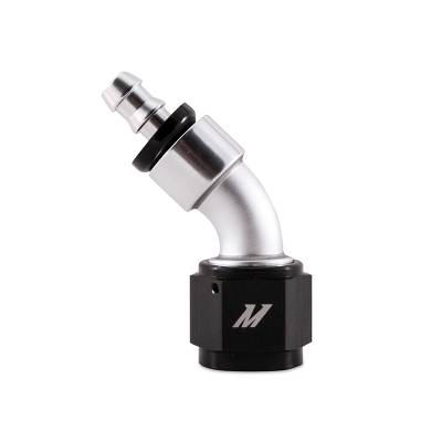 Mishimoto - Mishimoto MMFT-10AN-45 Push-On Swivel End Hose Fitting 45 Degrees -10AN