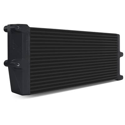 Mishimoto - Mishimoto MMOC-OO-17BK Black Universal Oil Cooler 17" Core Opp-Side Outlets
