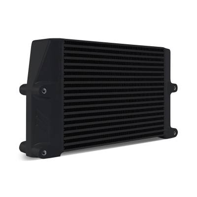 Mishimoto - Mishimoto MMOC-SSO-10BK Black Oil Cooler 10" Core Same-Side Outlets Heavy-Duty
