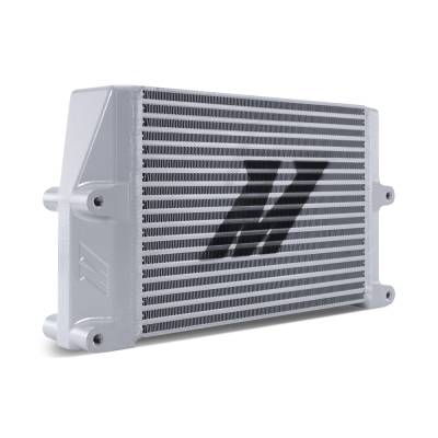 Mishimoto - Mishimoto MMOC-SSO-10SL Oil Cooler 10" Core Same-Side Outlets Heavy-Duty Silver