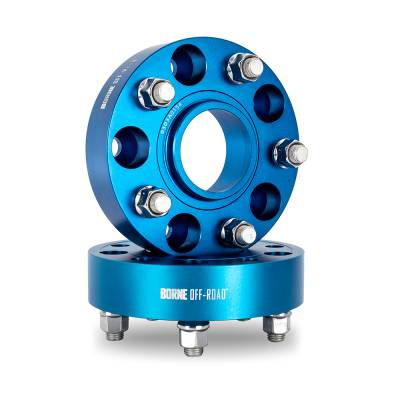 Mishimoto - Mishimoto BNWS-003-381BL Wheel Spacers 5X127 71.6mm CB M14x1.5 1.50" Thick Blue