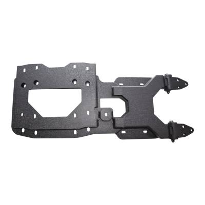 TrailFX - TrailFX JL011T Spare Tire Carrier Tailgate Mount 36" Tire Black Steel w/Bracket