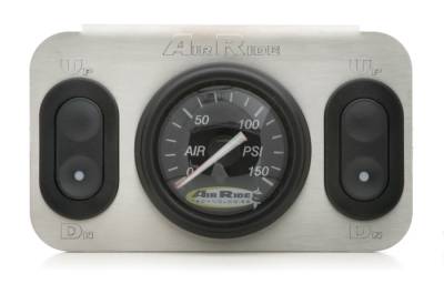 Ridetech - Ridetech 31192500 2-Way 12V Analog Switch Control Panels Pressure Gauge Each