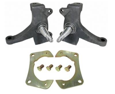 Ridetech - Ridetech 11359300 2.5" Drop Spindles Incl Caliper Brackets for 71-72 Chevy C10
