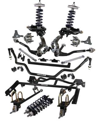 Ridetech - Ridetech 12090203 HQ Coilover System w/Hub Spindles for 1964-1966 Mustang