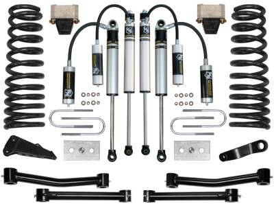 ICON Vehicle Dynamics - ICON K214551T Stage-2 4.5" FR/RR Suspension Lift Kit for 09-13 RAM 2500/3500 4WD