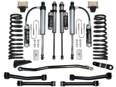 ICON Vehicle Dynamics - ICON K214554T Stage-5 4.5" FR/RR Suspension Lift Kit for 09-12 RAM 2500/3500 4WD