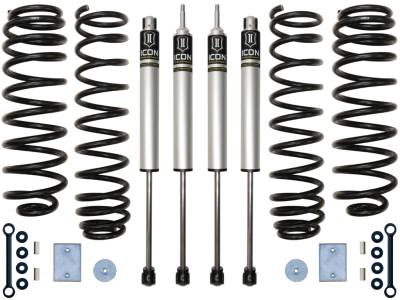 ICON Vehicle Dynamics - ICON K22001 Stage-1 3" Front/Rear Suspension Lift Kit for 07-18 Jeep Wrangler JK
