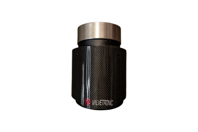 Valvetronic Designs - Valvetronic VTD.TIP.SLVE.30.35.RC 1x1 Carbon Fiber Tip 3.0"In 3.5"Out Sleeve