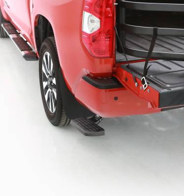 RealTruck AMP Research - AMP Research AMP75316-01A Bedstep Flip Down Bumper Step 16-17 Tundra