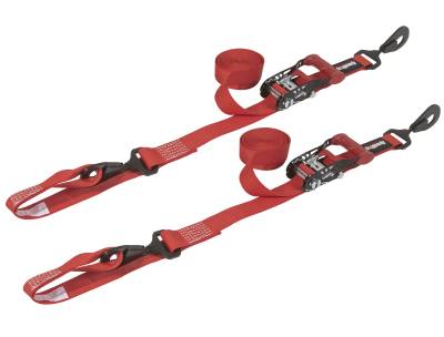PRP - PRP 15223-2 1.5"x10' Ratchet Tie-Down w/Soft-Tie for UTV SxS Cargo Black