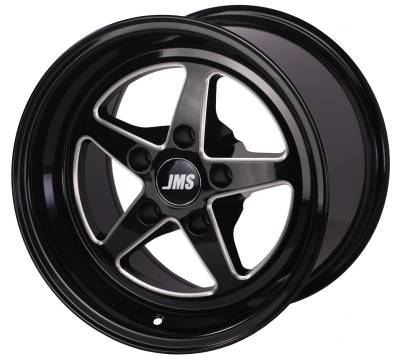 JMS - JMS Wheels Avenger 15x10 5x115 29mm Black/Machined A1510662DB