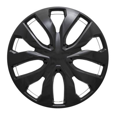 Coast To Coast - Coast To Coast IWC51916BLK Gloss Black 16" 10-Spoke Universal Wheel Cover