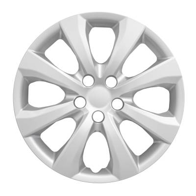 Coast To Coast - Coast To Coast IWC54216S 16" Silver 8-Spoke Plastic Wheel Cover 4pc