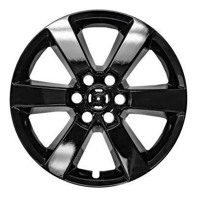 Coast To Coast - Coast To Coast IWCIMP380BLK 20" Gloss Black 6-Spoke Snap-On Wheel Skin 4Pc