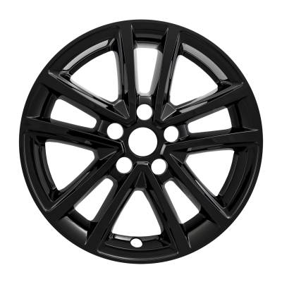 Coast To Coast - Coast To Coast IWCIMP423BLK 16" Gloss Black 10-Spoke Snap-On Wheel Skin 4pc