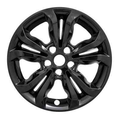 Coast To Coast - Coast To Coast IWCIMP442BLK 16" 5 Split-Spoke Gloss Black Snap-On Skins 4pc