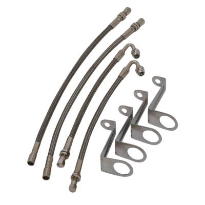 Coast To Coast - Coast To Coast IWCN9000K Valve Stem Extension 10"/13" Braided SS 4pc