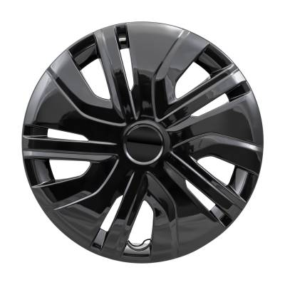 Coast To Coast - Coast To Coast 49514BLK 14" Wheel Cover 5 Split Spoke Gloss Black 4pc