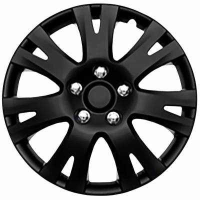 Coast To Coast - Coast To Coast IWC103216BLK 16" Wheel Cover 7 Split Spoke Gloss Black 4pc