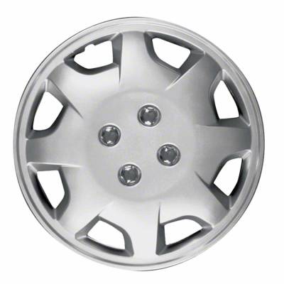 Coast To Coast - Coast To Coast IWC12414S 14" 8-Spoke Silver Wheel Cover 4pc