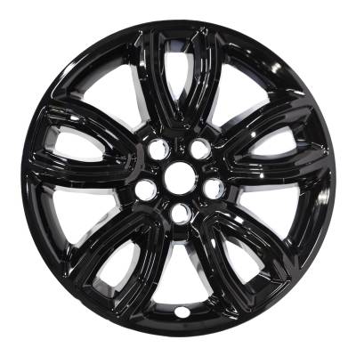 Coast To Coast - Coast To Coast IMP468BLK 18" Wheel Skin 5 U Spokes Snap-On Gloss Black 4pc
