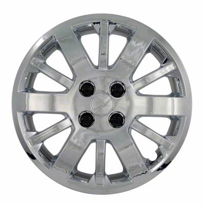 Coast To Coast - Coast To Coast IWC45315C 15" 12-Spoke Chrome Wheel Cover 4pc Lug Covers