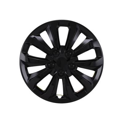 Coast To Coast - Coast To Coast 106115BLK 15" 10-Spoke Black Wheel Cover 4pc Universal