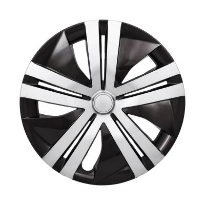 Coast To Coast - Coast To Coast IWC55116SB 16" 10-Spoke Wheel Cover Set Black/Silver 4PC