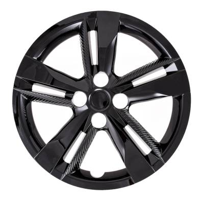 Coast To Coast - Coast To Coast IWC55216BLK 16" 5-Double Spoke Gloss Black Wheel Cover 4Pc