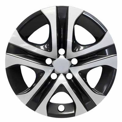 Coast To Coast - Coast To Coast IWC51817SB 17" 5 Spoke Silver/Black Wheel Cover 4pc
