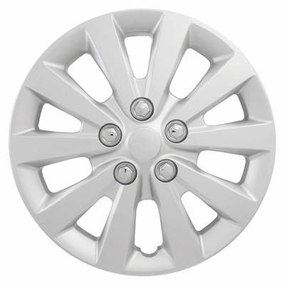 Coast To Coast - Coast To Coast IWC52116S 16" 10 Spoke Silver Wheel Cover 4pc