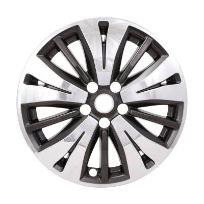 Coast To Coast - Coast To Coast IWCIMP488CC 18" 15 Spoke Chrome/Charcoal Wheel Skin 4pc