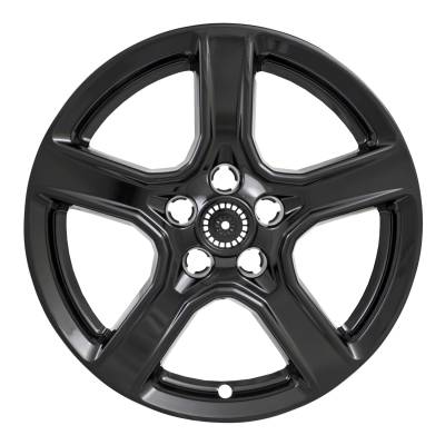 Coast To Coast - Coast To Coast IWCIMP393BLK 18" Wheel Skin 5 Spokes Gloss Black Snap-On 4pc