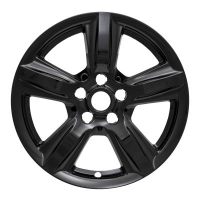 Coast To Coast - Coast To Coast IWCIMP408BLK 17" 5-Spoke Snap-On Wheel Skin Gloss Black 4pc
