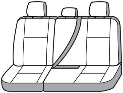 Seat Saver - Seat Saver SS8490WFGY Waterproof Polyester SeatSaver Second Row Seat Covers Grey