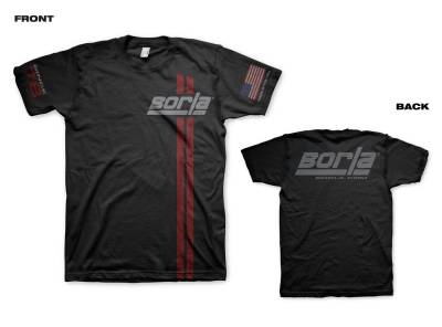 Borla - Borla Exhaust 21544 Men's Since 78 Stripe T-Shirt XL