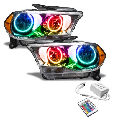 Oracle Lighting - Oracle 7101-504 SMD Pre-Ass. Headlights Halogen Chrome Bezel ColorSHIFT Simple