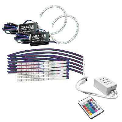 Oracle Lighting - Oracle 1348-504 Colorshift Halo Kit w/DRL Simple for 18-23 Ford Mustang