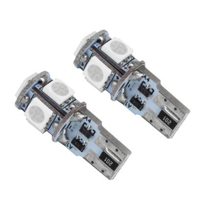 Oracle Lighting - Oracle 4801-003 T10 5 LED 3-Chip SMD Bulbs Red Pair