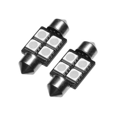 Oracle Lighting - Oracle 5203-002 33mm 4-LED 3-Chip Festoon Bulbs Blue Pair
