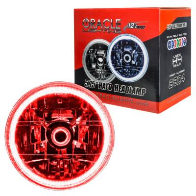 Oracle Lighting - Oracle 6904-003 Pre-Installed Lights 5.75" Sealed Beam Red Halo