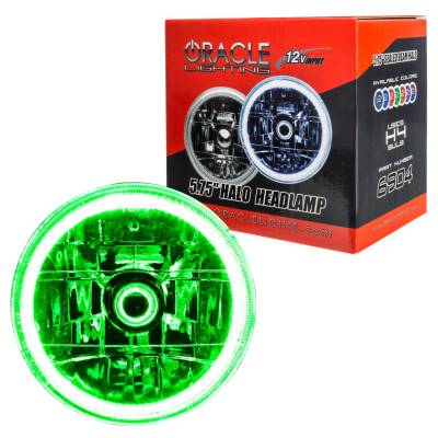 Oracle Lighting - Oracle 6904-004 Pre-Installed Lights 5.75" Sealed Beam Green Halo
